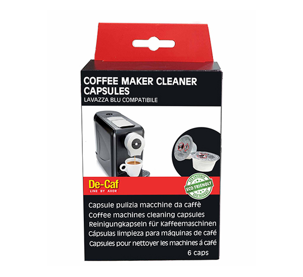 Coffee Maker Cleaner Capsule Lavazza Blue De-Caf